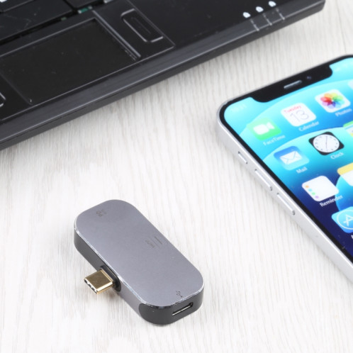 3 en 1 Homme USB-C / Type-C à Dual USB-C / Type-C + Mini DP Female Adaptateur SH67941942-05