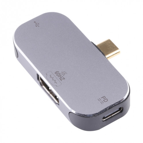 3 en 1 USB-C / Type-C mâle à double adaptateur femelle HDMI USB-C / TYPE-C + 4K 60Hz SH6796699-05