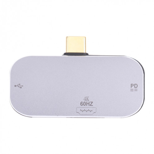 3 en 1 USB-C / Type-C mâle à double adaptateur femelle HDMI USB-C / TYPE-C + 4K 60Hz SH6796699-05