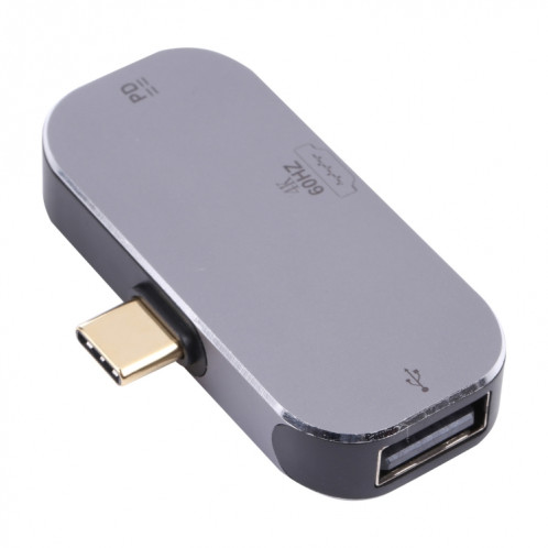 3 en 1 USB-C / TYPE-C Homme à chargement USB-C / Type-C + Adaptateur femelle HDMI HDMI + 4K 60Hz SH67971137-05