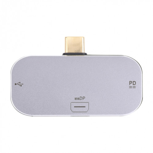 3 en 1 USB-C / TYPE-C Homme à chargement USB-C / Type-C + Adaptateur femelle USB + mini DP SH679832-05