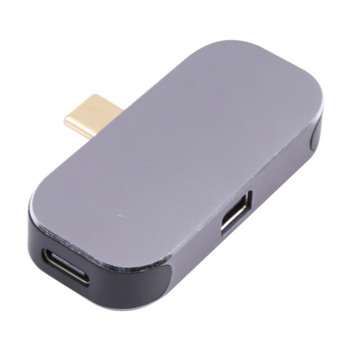 3 en 1 USB-C / TYPE-C Homme à chargement USB-C / Type-C + Adaptateur femelle USB + mini DP SH679832-05