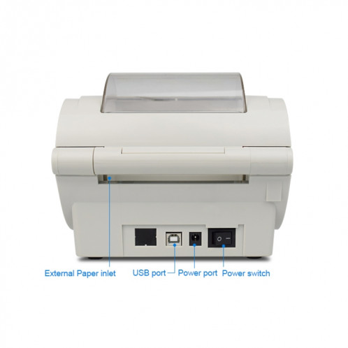 POS-9210 Imprimante thermique de réception de PDV USB 110 mm Imprimante d'étiquettes de codes à barres de livraison express, (blanc) SH90EU1630-016