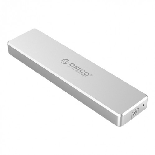 ORICO PCM2-C3 M.2 Clé M vers USB 3.1 Gen2 Boîtier de disque SSD à poussoir USB-C / Type-C, la capacité de support maximale: 2 To (argent) SO009S725-05