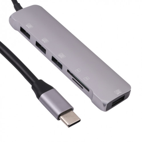 6 en 1 Station d'accueil de l'adaptateur de type multifonctions multiples-C / USB-C SH71301797-07