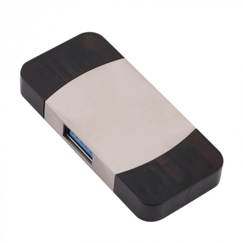 4 en 1 Type-C / USB-C + 8 broches + Adaptateur multifonction USB double avec fonction Dual OTG SH71331172-08