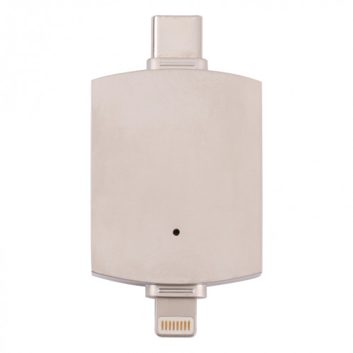 4 en 1 Type-C / USB-C + 8 broches + Adaptateur multifonction USB double avec fonction Dual OTG SH71331172-08