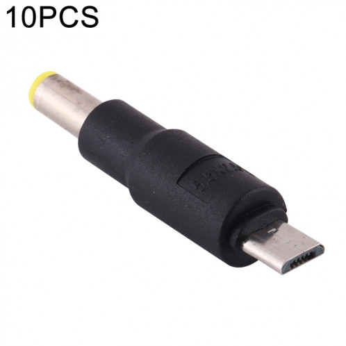 Connecteur de prise d'alimentation CC 10 PCS 5,5 x 2,5 mm vers Micro USB SH72151154-04