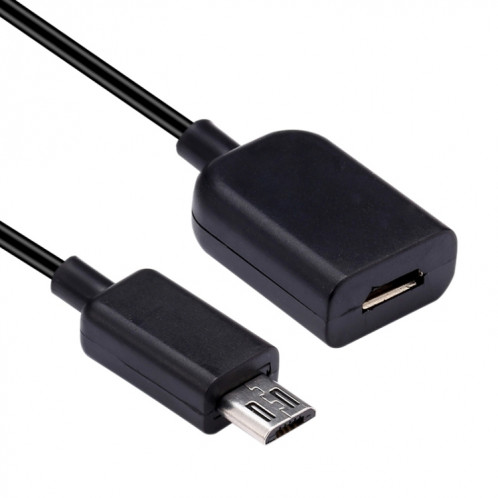 Câble d'extension micro USB mâle à femelle de 1 m, Pour Samsung / Huawei / Xiaomi / Meizu / LG / HTC et autres smartphones (noir) SH730263-06