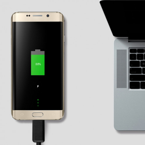 Câble d'extension micro USB mâle à femelle de 1 m, Pour Samsung / Huawei / Xiaomi / Meizu / LG / HTC et autres smartphones (noir) SH730263-06