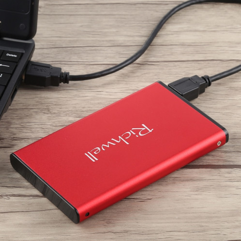 Richwell SATA R2-SATA-500GB 500GB 2.5 pouces USB3.0 Super Speed Interface Mobile Hard Drive Drive (Rouge) SR645R1489-011