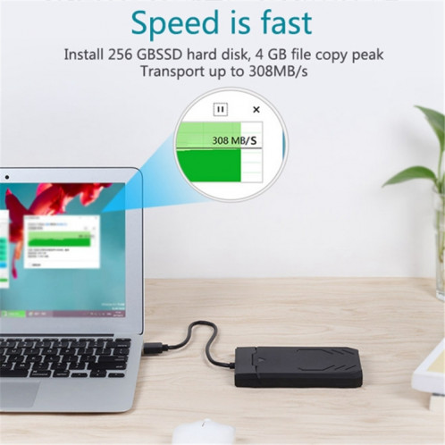 UNITEK SATA 2.5 pouces USB 3.0 Interface HDD Boîtier, Longueur: 30 cm SH7693380-012
