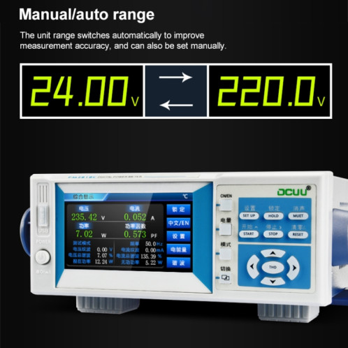 Instrument de mesure intelligent des paramètres électriques DCUU PM2818C AC 40A () SH62EU743-07