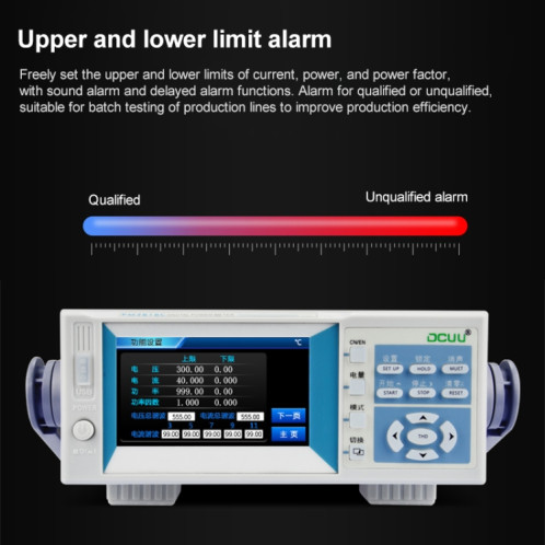 Instrument de mesure intelligent des paramètres électriques DCUU PM2818C AC 20A () SH81EU835-07