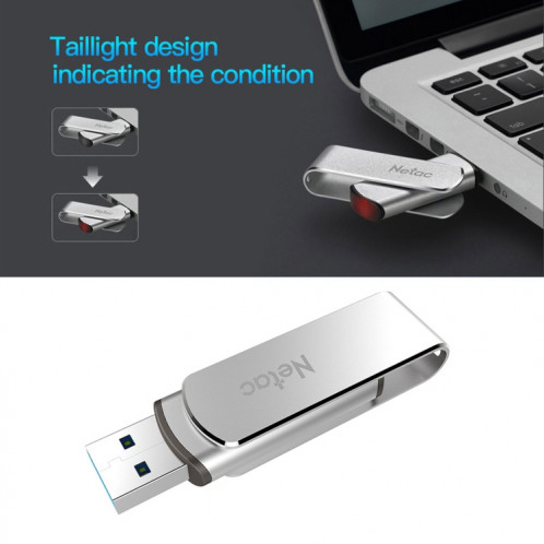 Netac U388 64 Go USB 3.0 Twister Secure Encryption Flash Disk SN7792999-08