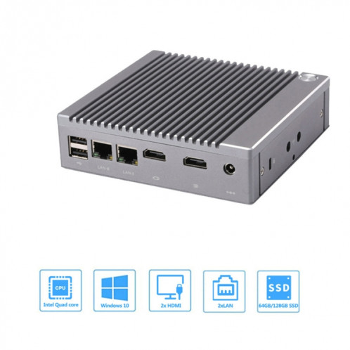 K660S Système Windows et Linux Mini PC sans mémoire et SSD & WIFI, processeur Intel Celeron N2840 Quad-Core 1.83 2.25GHz SH7800351-08