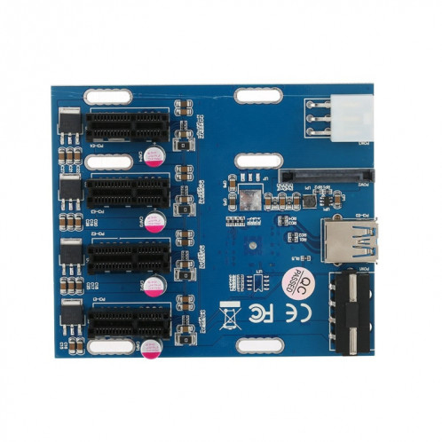 Carte PCI-E vers PCI-E 1 à 4 1 Carte Express X avec 4 ports PCI-E SP781877-07