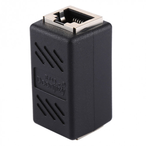 Réseau de cristal directement à travers la ligne de tête de ligne de connecteur de la tête à la tête RJ45 Extension de l'interface de l'appareil (noir) SC871B643-08