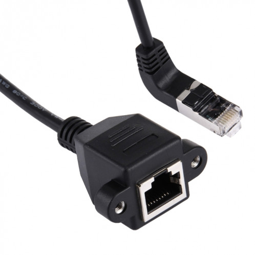 20cm RJ45 mâle plié vers le haut au câble d'extension LAN femelle RJ45 S28001879-05