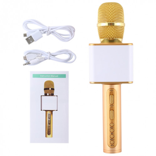 H11 Double Haut-parleurs Haute Qualité Sonore KTV Karaoke Enregistreur Bluetooth Microphone À Condensateur Sans Fil, Pour Ordinateur Portable, PC, Haut-Parleur, Casque, iPad, iPhone, Galaxy, Huawei, Xiaomi, LG, HTC et SH027J876-011