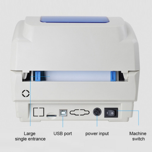 Imprimante de codes à barres à étalonnage automatique thermique Xprinter XP-460B USB SX83491789-09