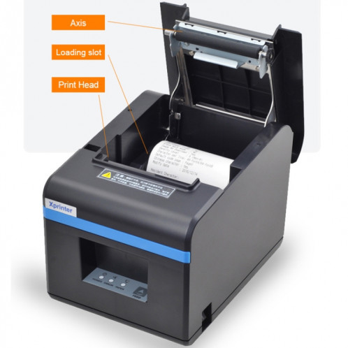 Imprimante de codes à barres à étalonnage automatique thermique Xprinter XP-N160II USB Port SX83521647-014