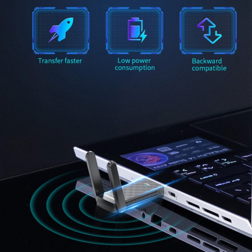 COMFAST C-952AX V2 1800 Mbps carte réseau sans fil double bande WiFi6 adaptateur USB SC8401135-012