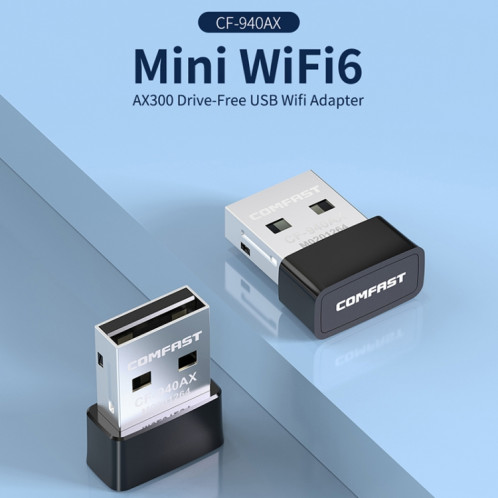 Adaptateur réseau mini USB COMFAST CF-940AX 300 Mbps 2,4 GHz WiFi6 SC840284-011