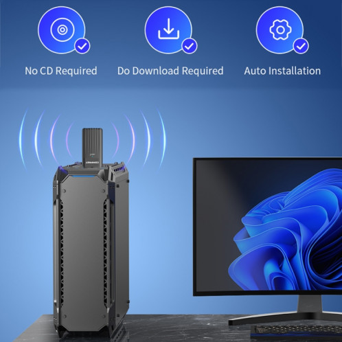 COMFAST CF-970 AX 3000 Mbps carte réseau sans fil double bande WiFi 6 adaptateur USB SC8403256-013