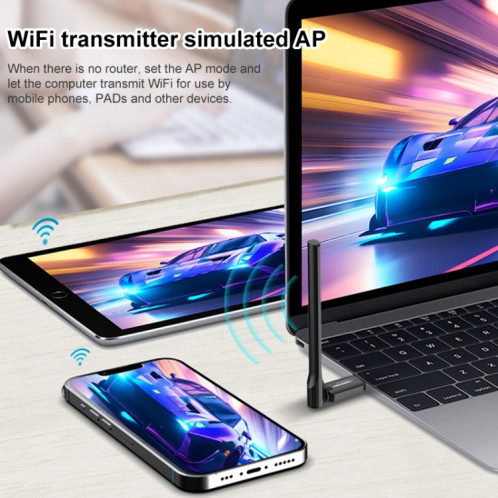 COMFAST CF-WU818N V2 Adaptateur réseau mini-USB WiFi 150 Mbps 2,4 GHz SC84051096-010