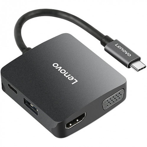 Lenovo C06 Station d'accueil de conversion universelle 6 en 1 Type-C / USB-C vers HDMI / VGA SL8417474-010