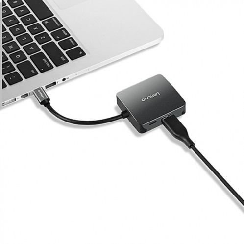 Lenovo C06 Station d'accueil de conversion universelle 6 en 1 Type-C / USB-C vers HDMI / VGA SL8417474-010