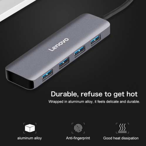 Lenovo U04 4 en 1 USB 3.0 Multi-port Converter Splitter Hub SL84181119-09