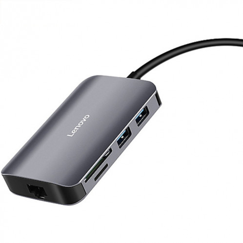 Lenovo F1-C08 8 en 1 Type-C / USB-C vers HDMI Hub de conversion multifonction SL8419400-010