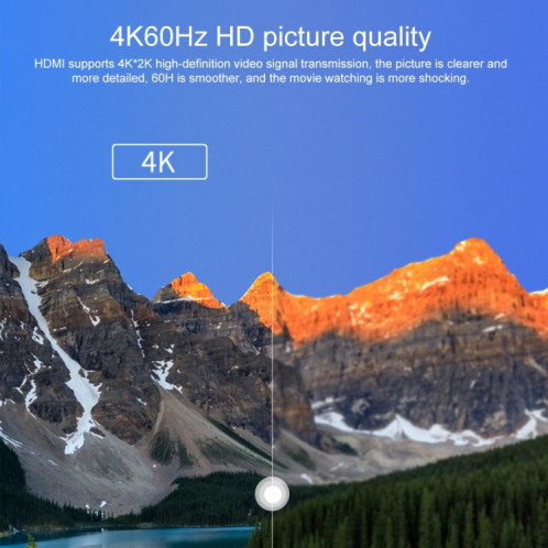 9572PD Câble adaptateur vidéo USB-C / Type-C mâle vers HDMI mâle 4K HD, longueur du câble: 1,8 m SH8456962-012