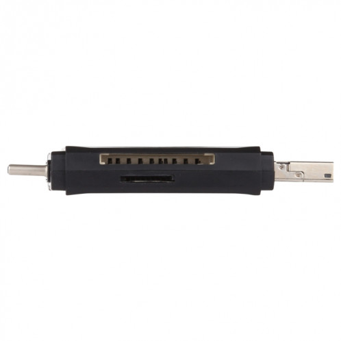 Lecteur de carte USB-C / Type-C + SD + TF + Micro USB vers USB 2.0 (noir) SH512B704-010