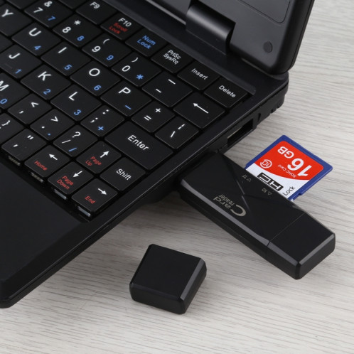 Lecteur de carte USB-C / Type-C + SD + TF + Micro USB vers USB 2.0 (noir) SH512B704-010