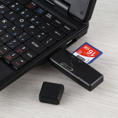 Lecteur de carte USB-C / Type-C + SD + TF + Micro USB vers USB 3.0 (noir) SH513B1087-010
