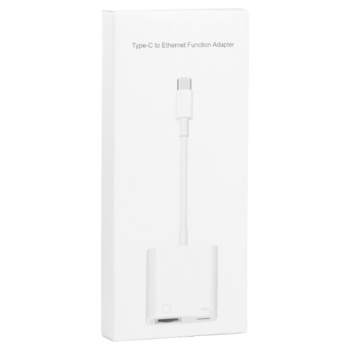NK-1035 TC 2 en 1 Homme USB-C / Type-C mâle à Ethernet + Adaptateur femelle de type-C SH8531608-07
