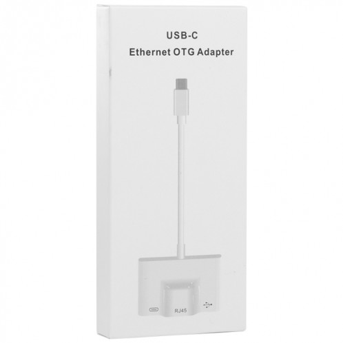3 en 1 USB-C / TYPE-C Homme à USB + 100M RJ45 Ethernet + Power Adaptateur femelle SH85391021-07