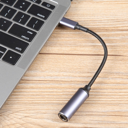 Câble adaptateur USB-C / Type-C mâle vers 7,4 x 0,6 mm femelle en nylon tressé SH85461485-06