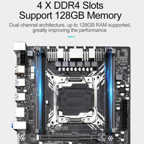 Carte mère DDR4 DDR4 SZMZ X99MM-G 128G DUAL CANAL SH8586571-07