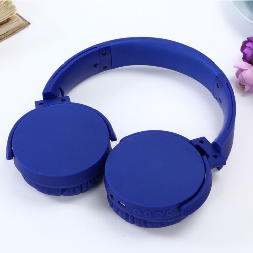 Casque casque Bluetooth Stereo sans fil MDR-XB650BT Pliant STEREO SANS SANSOOTOOTH, prise en charge de 3,5 mm d'entrée audio et d'appel mains libres (bleu) SH643L624-07