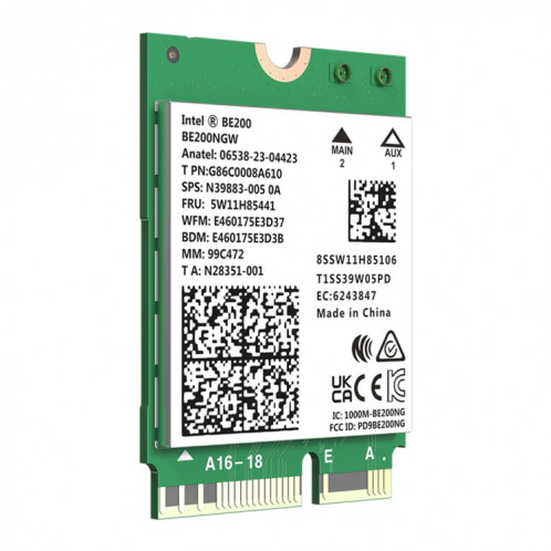 COMFAST CF-BE200-M WiFi7 BT5.4 Adaptateur réseau sans fil tri-bande Module WiFi réseau M.2 SC8706727-016