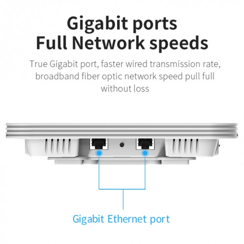 Routeurs sans fil, COMFAST CF-E395AX 3000 Mbps WiFi6 2,4 G et 5,8 GHz double bande pour plafond intérieur sans fil AP SC8707428-016