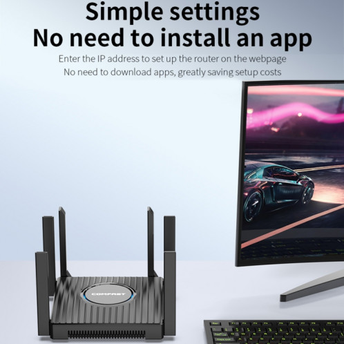 COMFAST CF-WR635AX Routeur sans fil Gigabit double bande WiFi6 3000 Mbps SC87081557-021