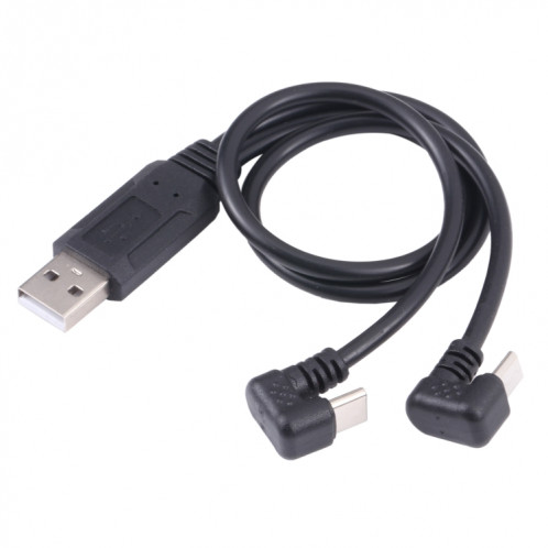 Homme USB-C / Type-C en forme de U + micro USB mâle USB au câble USB SH8726693-05