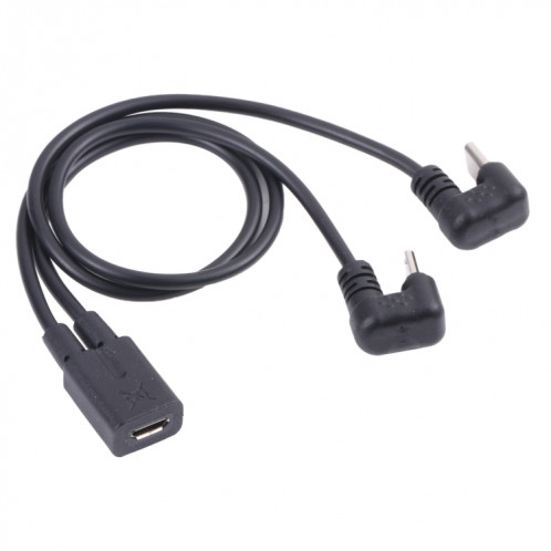 Homme USB-C / Type-C en forme de U mâle + micro USB Micro à micro USB SH87271004-05