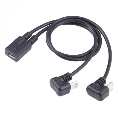 Homme USB-C / Type-C en forme de U mâle + micro USB Micro à micro USB SH87271004-05