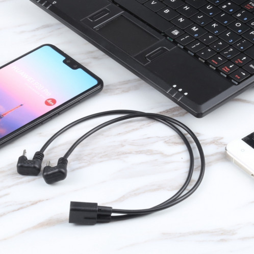 Homme USB-C / Type-C en forme de U mâle + micro USB Micro à micro USB SH87271004-05